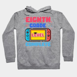 Eighth Grade Level Complete Last Day Of School Graduate Gift For Boys Girl Kids Hoodie